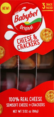 Babybel Mini Original Cheese & Crackers 3 Pack - 3.02 Oz. - Image 2
