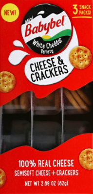 Babybel Mini White Cheddar Variety & Crackers 3 Pack - 2.89 Oz. - Image 2