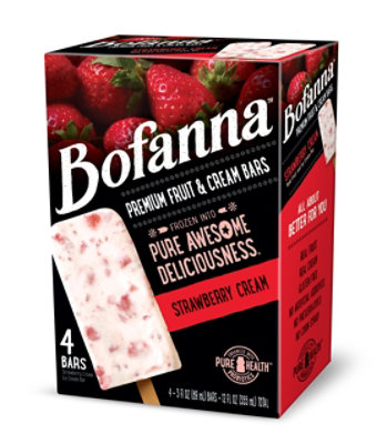 Bofanna Strawberry Cream Ice Cream Bar - 12 Fl. Oz. - Image 1