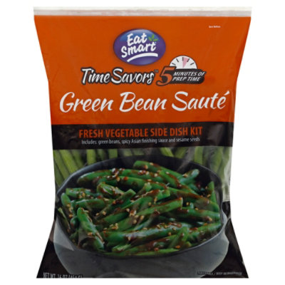 Eat Smart Fresh Vegetable Side Dish Kit Green Beans Saute Bag - 16 Oz