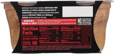 Del Monte Fruit & Oats Apple Cinnamon Cup - 2-7 Oz - Image 6