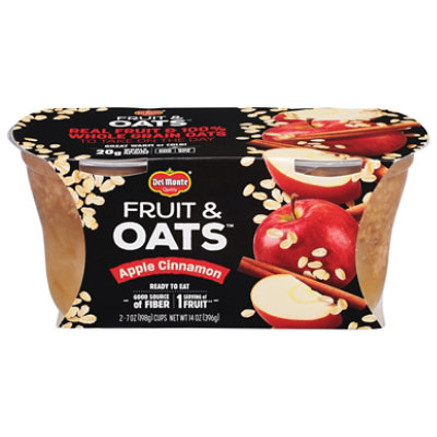 Del Monte Fruit & Oats Apple Cinnamon Cup - 2-7 Oz