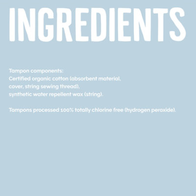 Seventh Generation Tampons With Comfort Applicator Free & Clear Regular Absorbency - 18 Count - Image 2