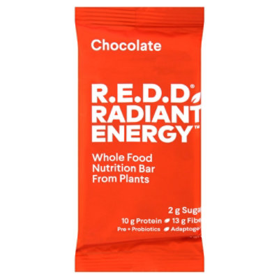 Redd Energy Bar Superfood Chocolate Wrapper 2.2 Oz Safeway