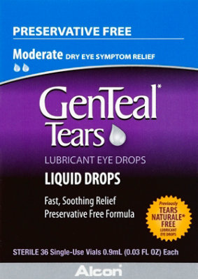 Genteal Tears Moderate Eye Drops 36 Counts - 1.08 Fl. Oz. - Image 2