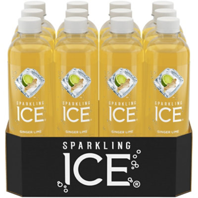 Sparkling Ice Ginger Lime Sparkling Water 12-17 fl. oz. Bottles