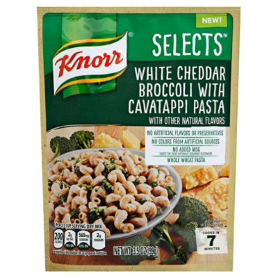 Download Knorr Selects Pasta White Cheddar Broccoli With Cavatappi 3 5 Oz Tom Thumb