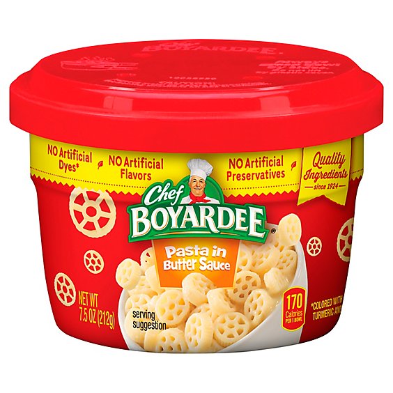 Chef Boyardee Pasta In Butter Sauce Microwave Bowl - 7.5 Oz