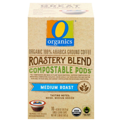 O Organics Organic Coffee Pod Roastery Blend Comp - 10 Count - Image 3