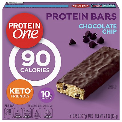 Protein One Protein Bars Chocolate Chip Box - 5-0.96 Oz - Image 3