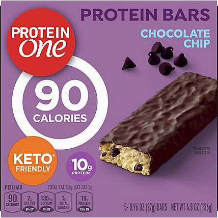 Protein One Protein Bars Chocolate Chip Box - 5-0.96 Oz - Image 6