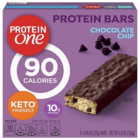Protein One Protein Bars Chocolate Chip Box - 5-0.96 Oz