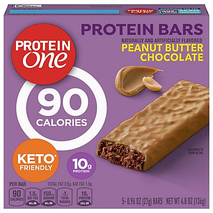 Protein One Protein Bars Chocolate Peanut Butter Box - 5-0.96 Oz - Image 3