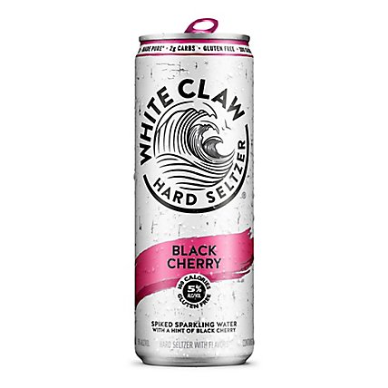 White Claw Black Cherry Hard Seltzer In Cans - 12-12 Fl. Oz. - Image 4