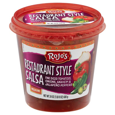 Rojos Salsa Restaurant Style Medium Cup - 24 Oz