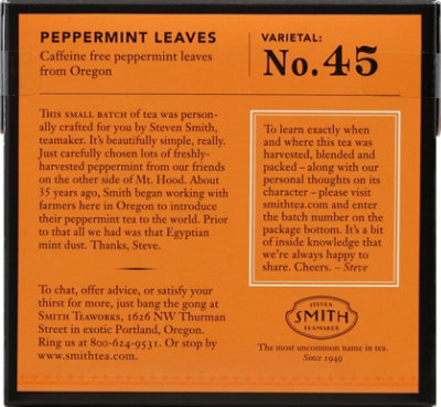 Steven Smith TeaMaker Peppermint Leaves No. 45 15 Count - .78 Oz - Image 4