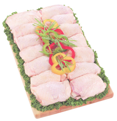 Empire Chicken Thighs Bone In Fresh Kosher - 1.25 Lb - Image 1
