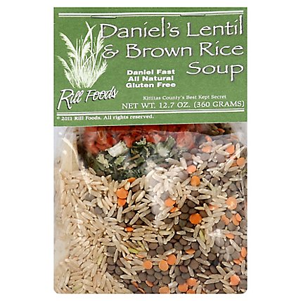 Rill Foods Soup Daniels Lentil & Brown Rice Bag - 12.7 Oz - Image 1