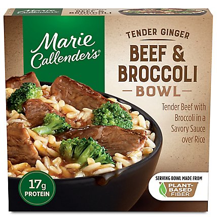 Marie Callender's Tender Ginger Beef & Broccoli Bowl Frozen Meal - 11.8 Oz - Image 1