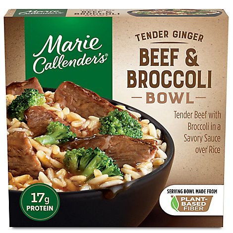 Marie Callender's Tender Ginger Beef & Broccoli Bowl Frozen Meal - 11.8 Oz