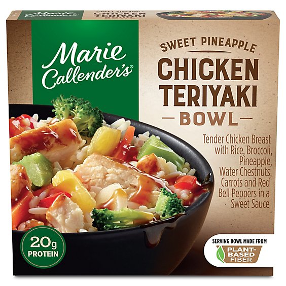 Marie Callender's Sweet Pineapple Chicken Teriyaki Bowl Frozen Meal - 12.3 Oz