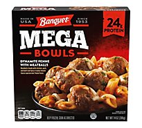 Banquet Meal Mega Bowls Dynamite Penne & Meatballs Box - 14 Oz