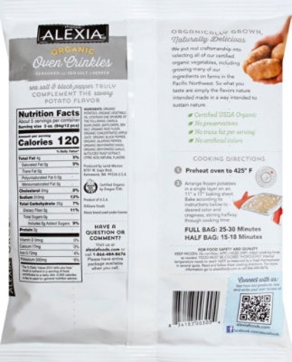 Alexia Organic Oven Crinkles With Salt & Pepper - 16 Oz - Image 3