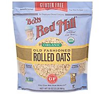 Bobs Red Mill Rolled Oats Gluten Free Organic Old Fashioned - 32 Oz