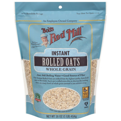 Bobs Red Mill Rolled Oats Instant Whole Grain - 16 Oz - Image 3