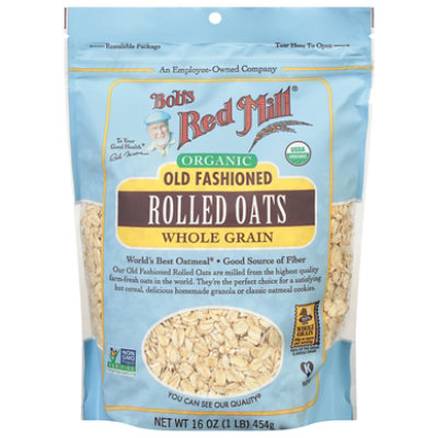 Bobs Red Mill Rolled Oats Organic Old Fashioned - 16 Oz - Image 2