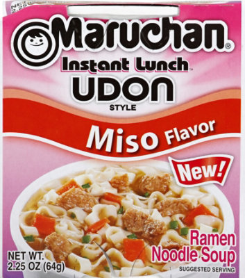 Maruchan Instant Lunch Udon Style Miso - 2.25 Oz - Albertsons