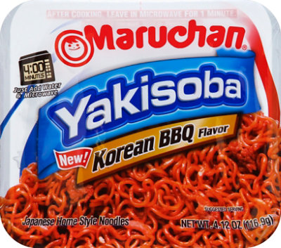 Maruchan Yakisoba Japanese Noodle Home-Style Korean BBQ Tray - 4.12 Oz - Image 2