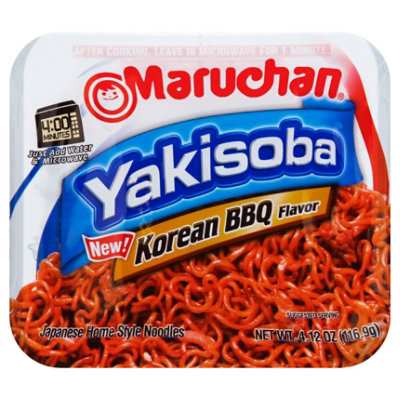 Maruchan Yakisoba Japanese Noodle Home-Style Korean BBQ Tray - 4.12 Oz - Image 1