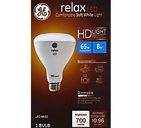 GE Light Bulb LED HD Light Soft White Relax 65 Watts BR30 Box - 1 Count