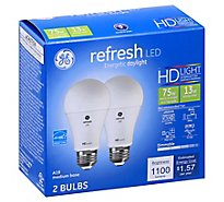GE Light Bulbs LED HD Light Daylight Refresh 75 Watts A21 Box - 2 Count