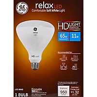 GE Light Bulb LED HD Light Soft White Relax 65 Watts BR40 Box - 1 Count - Image 2