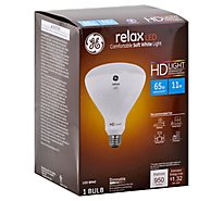 GE Light Bulb LED HD Light Soft White Relax 65 Watts BR40 Box - 1 Count