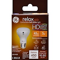 GE Light Bulb LED HD Light Soft White Relax 45 Watts R20 Box - 1 Count - Image 2