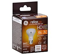 GE Light Bulb LED HD Light Soft White Relax 45 Watts R20 Box - 1 Count