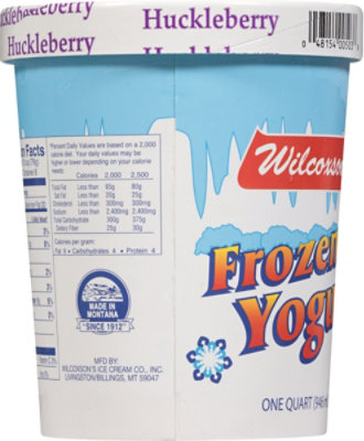 Wilcoxson's Huckleberry Frozen Yogurt - 1 Quart - Image 5