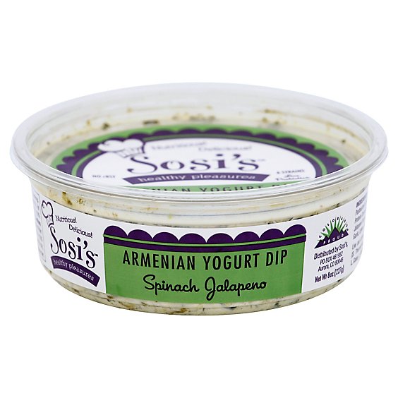 Sosis Yogurt Dip Armenian Spinach Jalapeno Tub - 8 Oz
