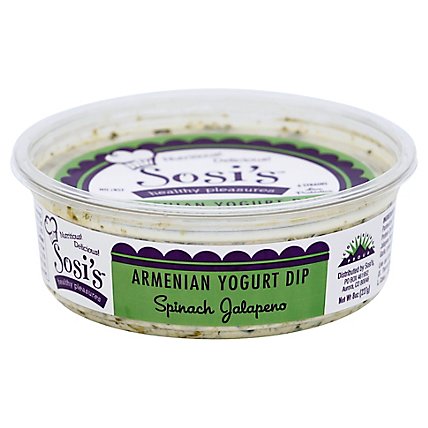 Sosis Yogurt Dip Armenian Spinach Jalapeno Tub - 8 Oz - Image 1