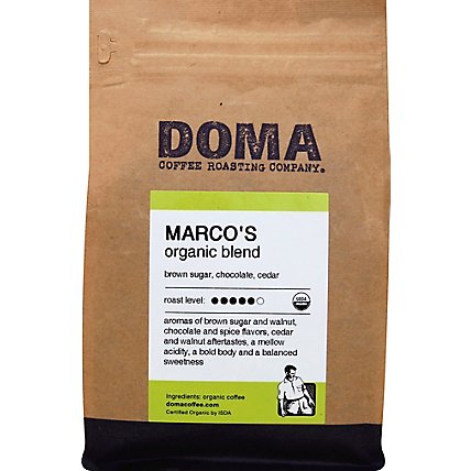 Doma Coffee Roasting Company Marcos Organic Blend Coffee - 12 Oz - Image 2