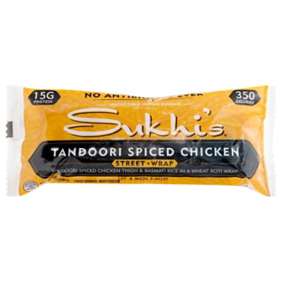 Sukhis Street Wrap Tandoori Spiced Chicken Wrapper - 5.5 Oz