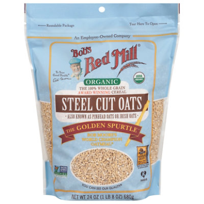 Bobs Red Mill Steel Cut Oats Organic - 24 Oz