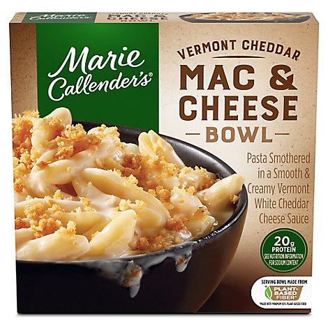 Marie Callenders Entree Mac & Cheese Bowl Creamy Vermont White Cheddar Box - 13 Oz