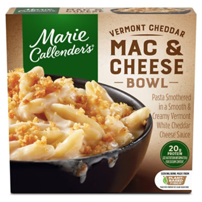 Marie Callenders Entree Mac & Cheese Bowl Creamy Vermont ...