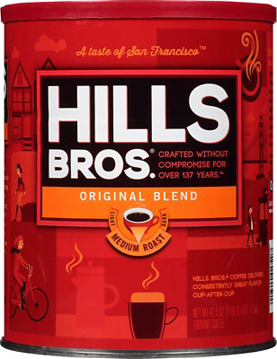 Hills Brothers. Coffee Ground Medium Roast Original Blend Bag - 42.5 Oz - Image 1