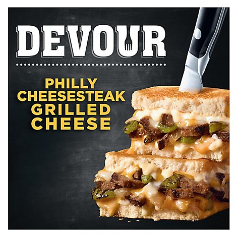 Devour Frozen Meals Phylly Cheese Steak Grilled Cheese Box - 7.5 Oz
