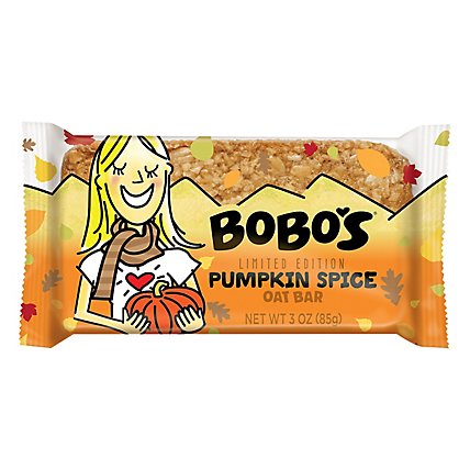 Bobos Oat Bars Pumpkin Pie Seasonal - Each - Image 1